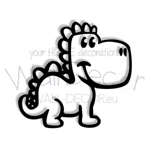 Uśmiechnięty dinozaur- ozdoba 3D na ścianę do pokoju dziecka